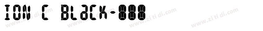 ION C Black字体转换